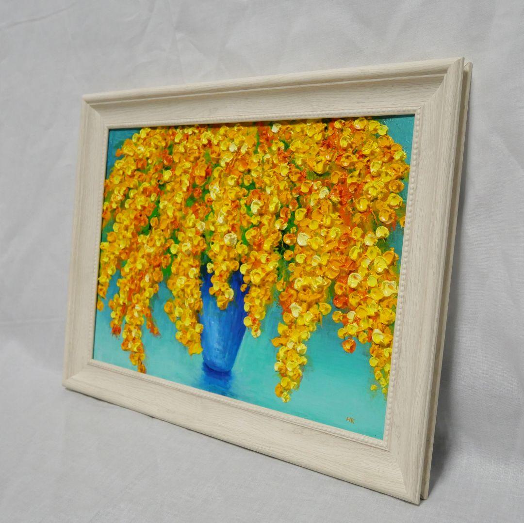 油絵 油彩 油彩画 絵 絵画【ミモザ】