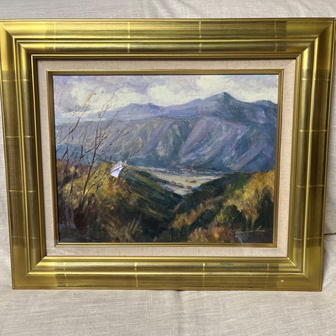 風景画 油彩 Ｆ6 サイン有り 作者不詳