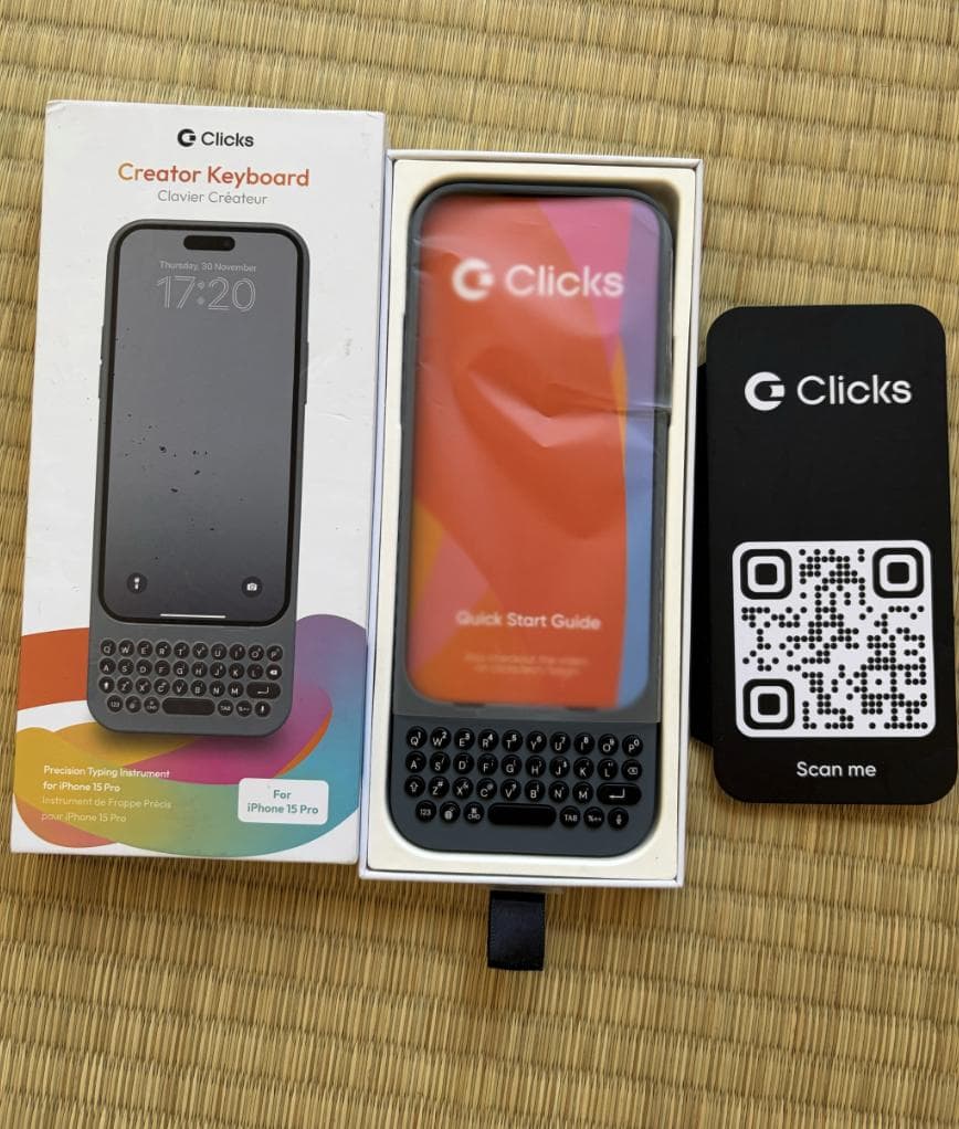 完璧なCLICKSキーボード、特別な「創設者」Edition for 15Pro