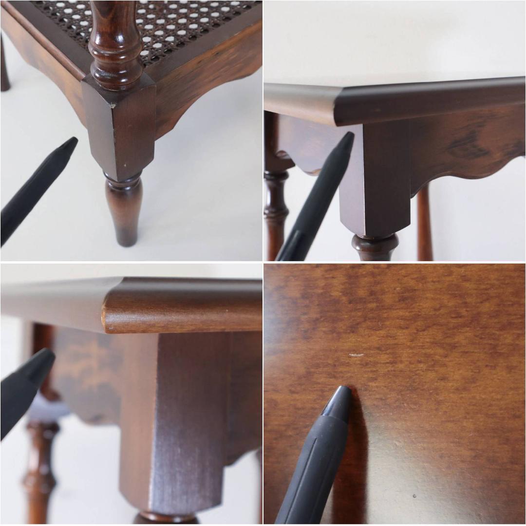 値下げ カリモク家具 コロニアル 花台 電話台 高さ70cm ブナ材 クラシカル