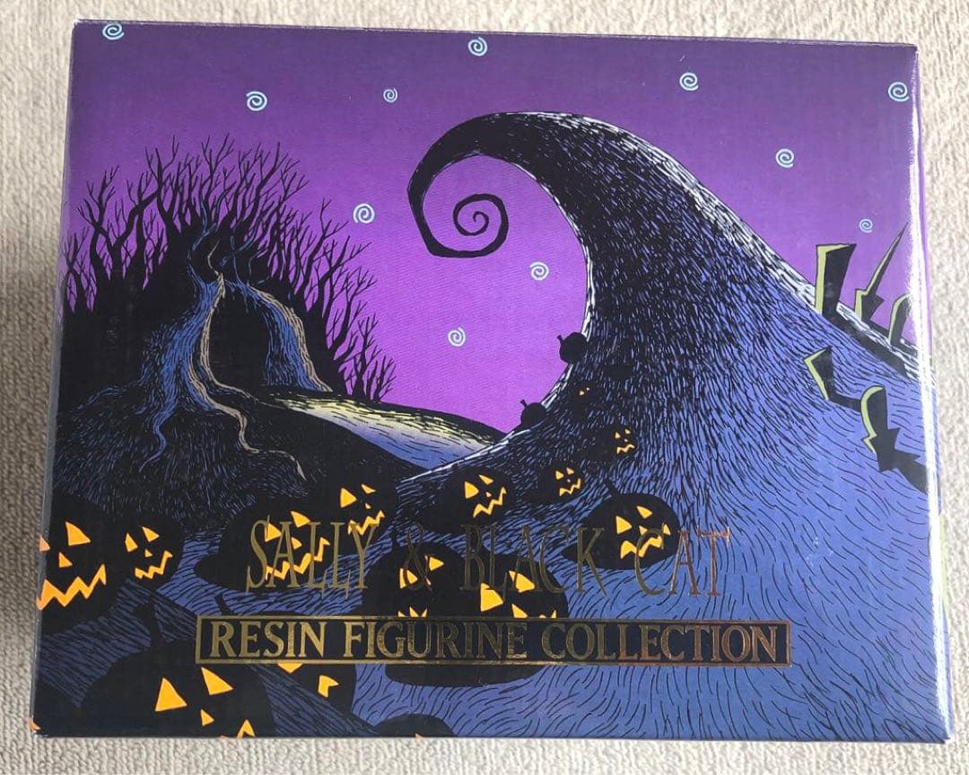 美品 ナイトメア・ビフォア・クリスマス サリー&黒猫 レジンフィギュア