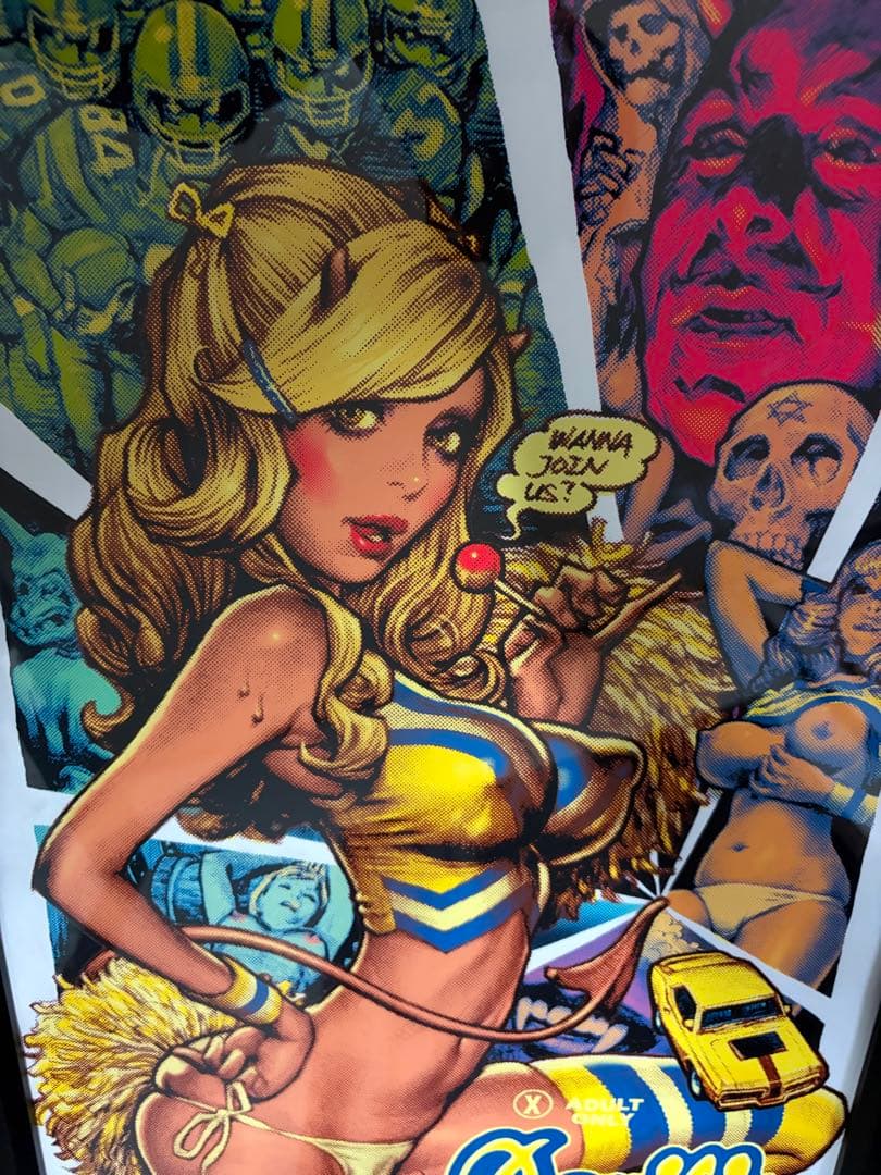 ロッキンジェリービーン デビルチアリーダー　シルクスクリーンポスター