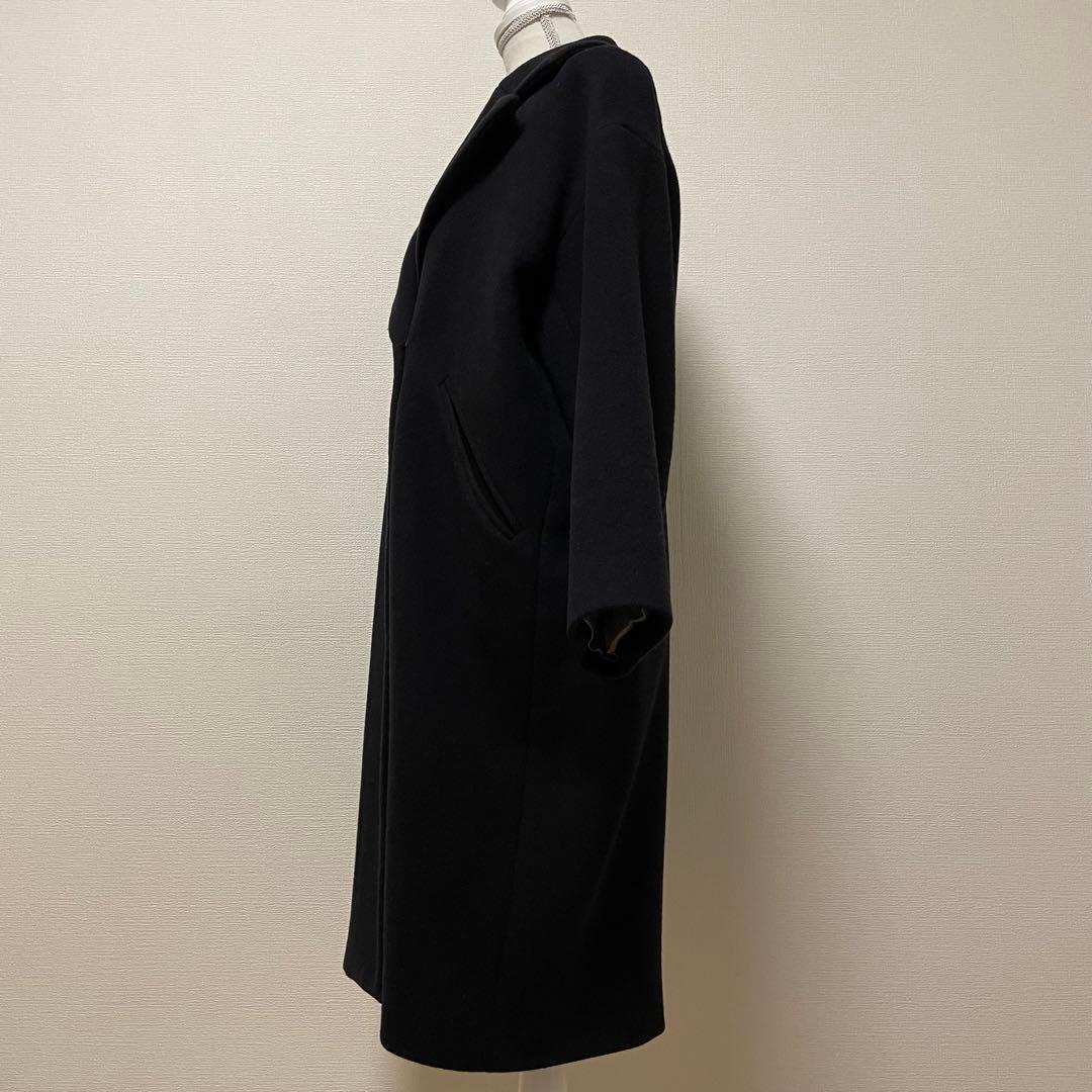 IENA　MONTECO ウールコート　チェスターコート　ダブルフェイス　黒