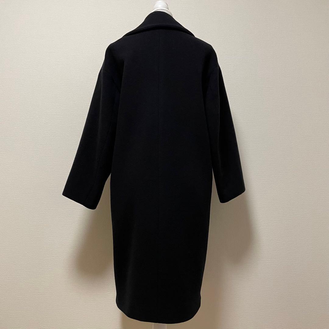 IENA　MONTECO ウールコート　チェスターコート　ダブルフェイス　黒