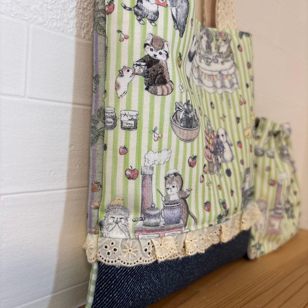 きまぐれSALE ユキエモン　巾着　12cmファスナーポーチ　ハンドメイド　お得