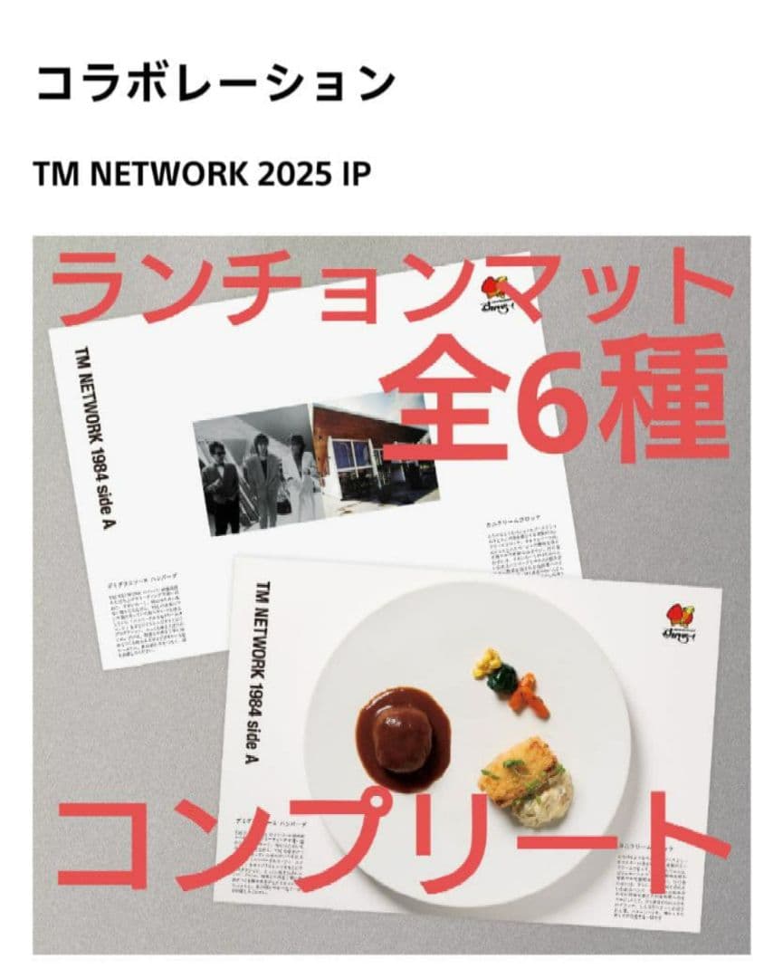 TM NETWORK ランチョンマット全6種コンプリート