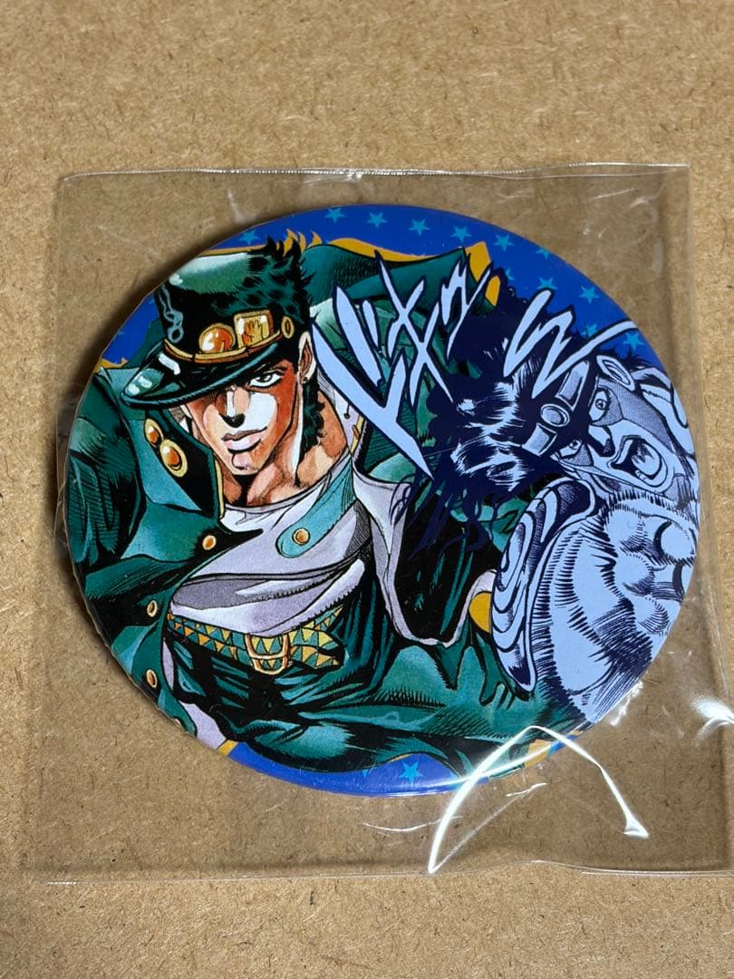 ジョジョの奇妙な冒険 空条承太郎 スタープラチナ 缶バッジ