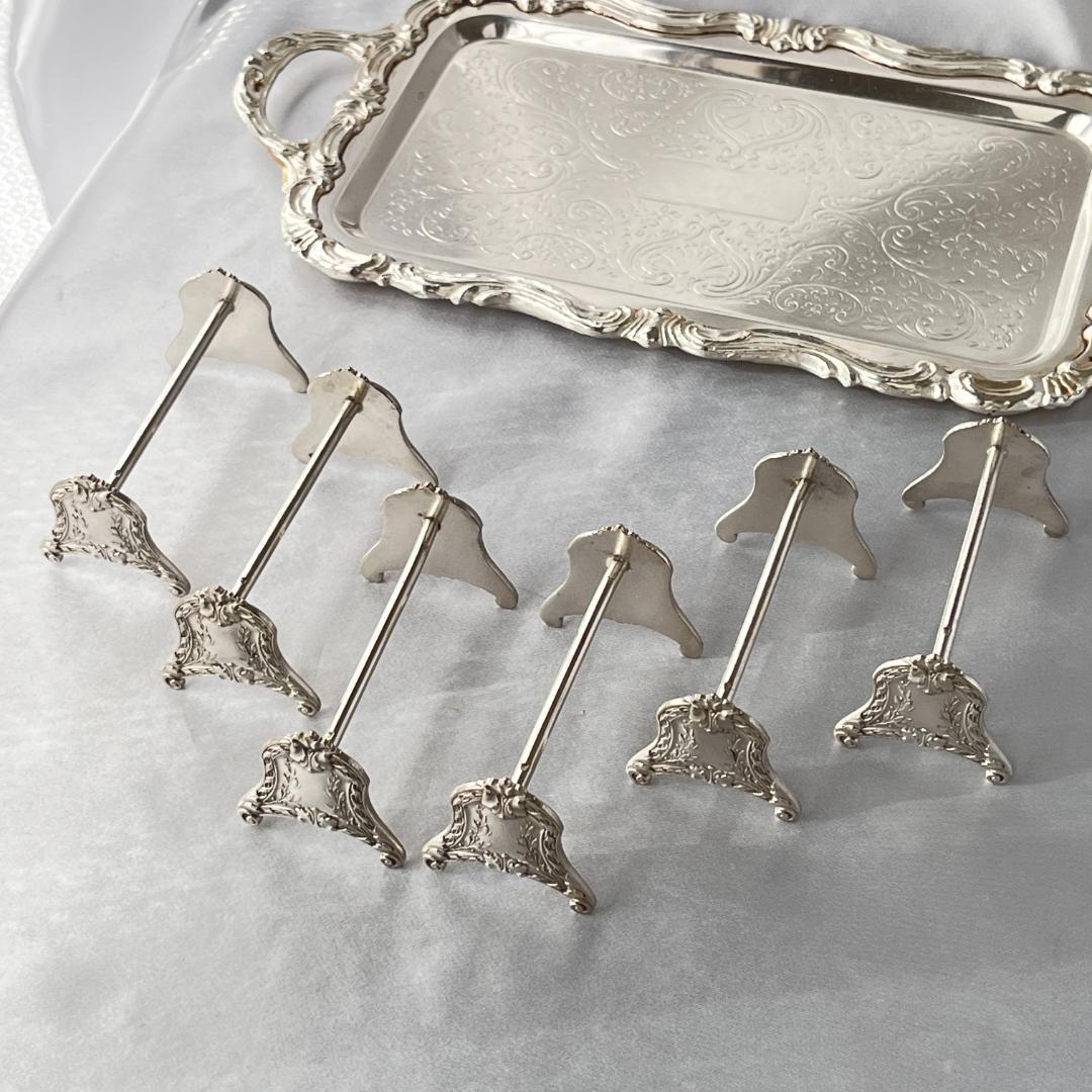 【仏蘭西】 ルイ16世様式 ナイフレスト / カトラリーレスト 6個組