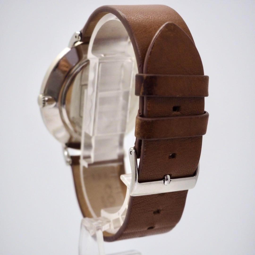 713【美品】COACH　メンズ　時計　ネイビー　ブルー　箱付き　ブラウン