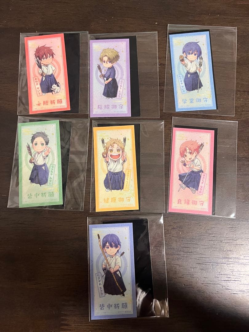 ツルネ　劇場版　はじまりの一射　第三弾前売特典　お守り風ステッカー　コンプリート