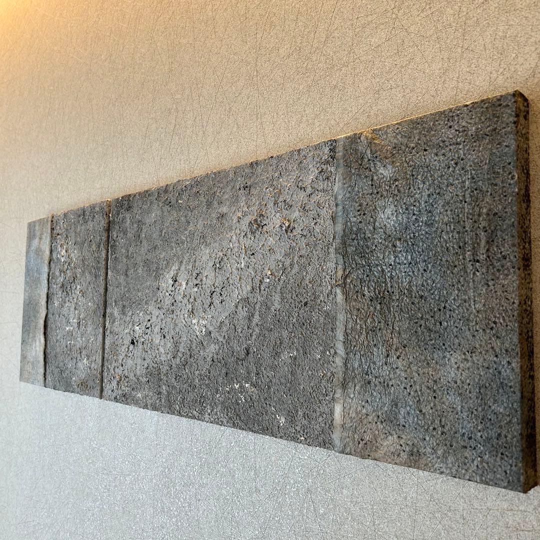 【和紙×漆喰】ファブリックパネル 2枚組 モダンアート インテリアボード 壁掛け