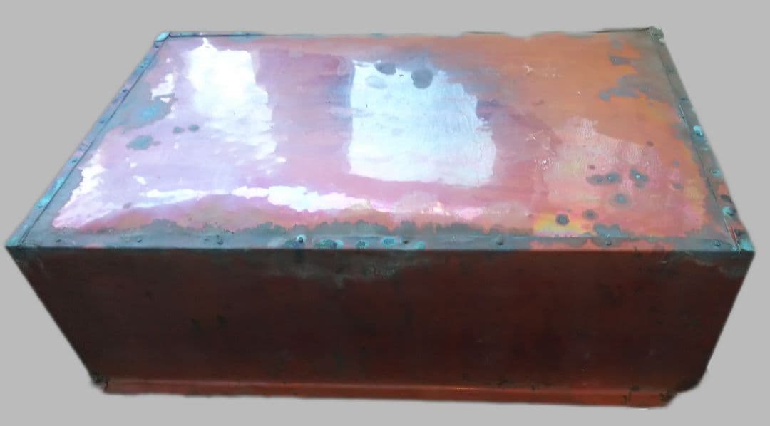 【匿名配送＆送料込】木製　箱火鉢 アンティーク 古道具　手あぶり