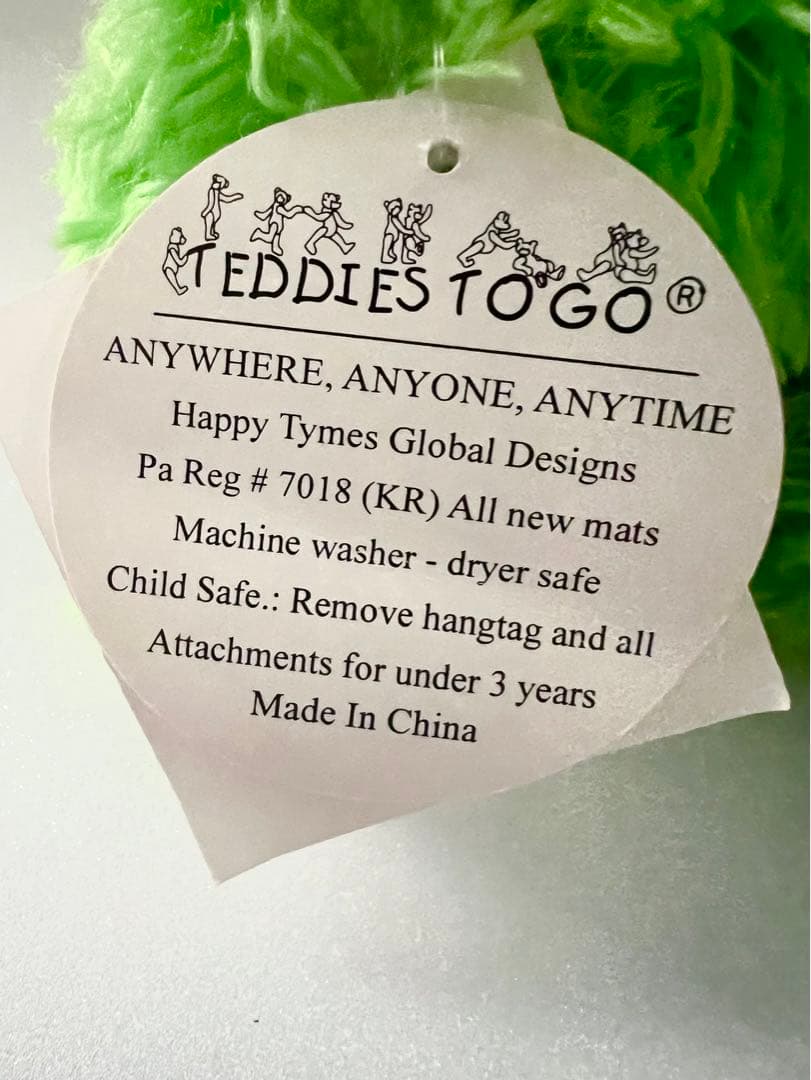 270体限定　2008 ビバリーホワイトさん サイン入り　ダッフィー　グリーン