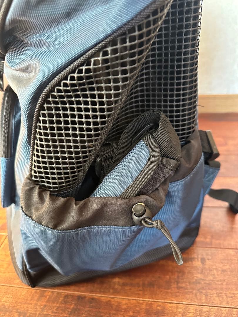 【美品】Lifelike ペットキャリー リュック 耐荷重15kg ネイビー