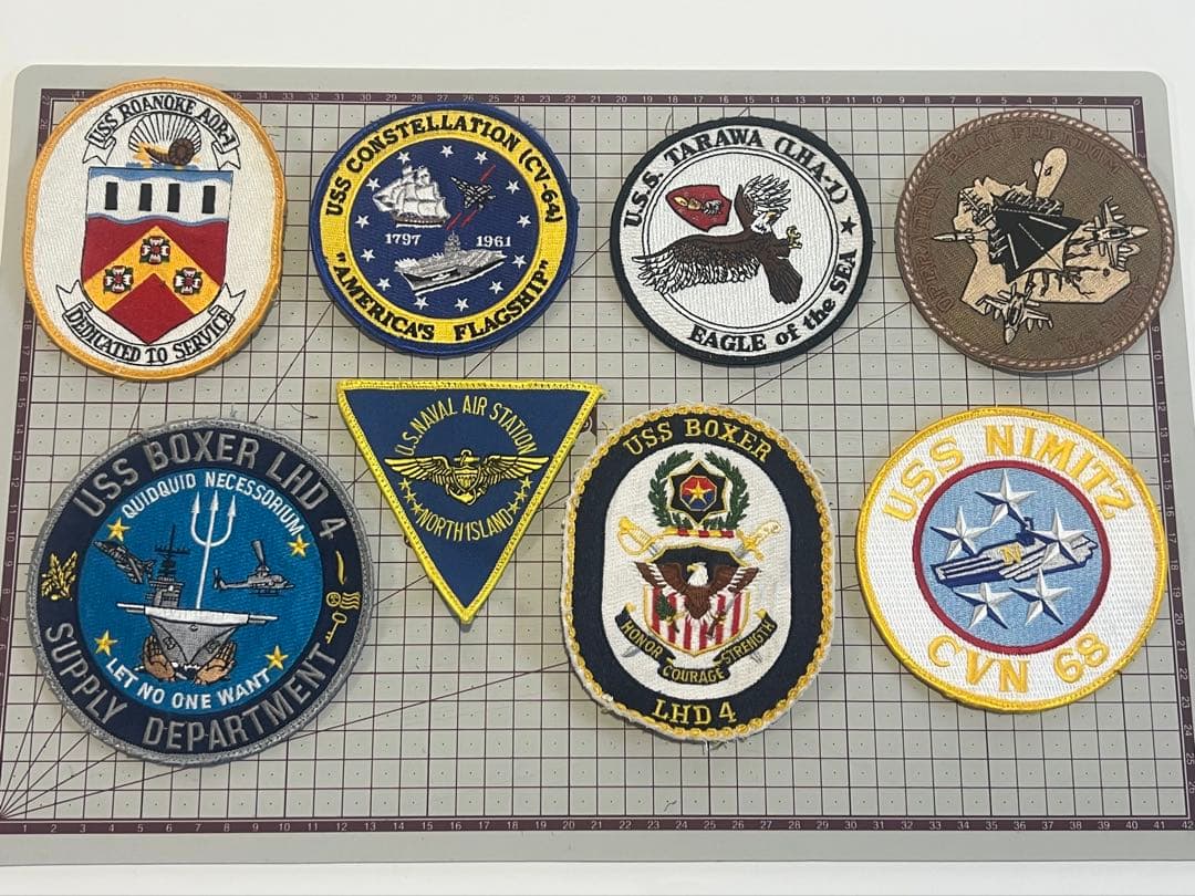 米海軍 ミリタリー ワッペン セット 8枚 美品 まとめ売り