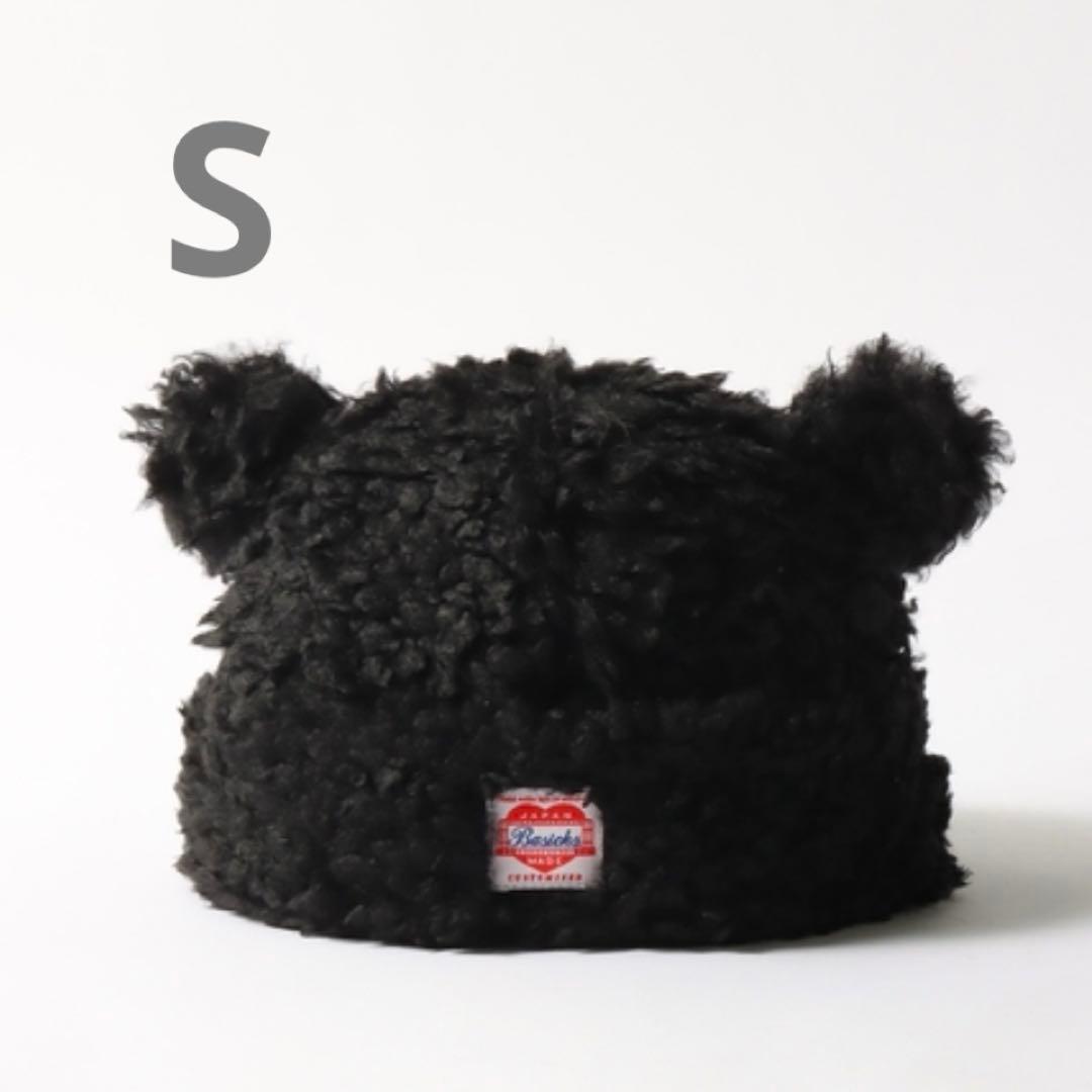 帽子 S BASICKS BEAR BEANIE BLACK