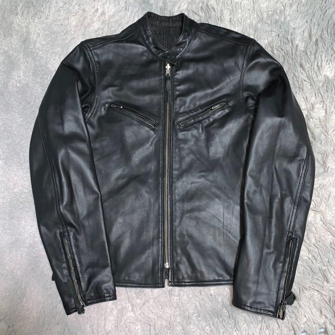 極美品 希少 LL KADOYA カドヤ シングルライダース レザージャケット
