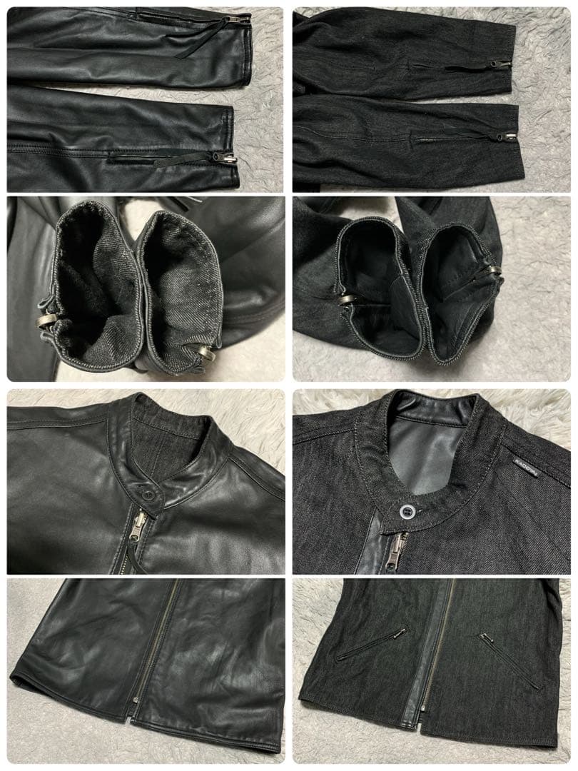 極美品 希少 LL KADOYA カドヤ シングルライダース レザージャケット