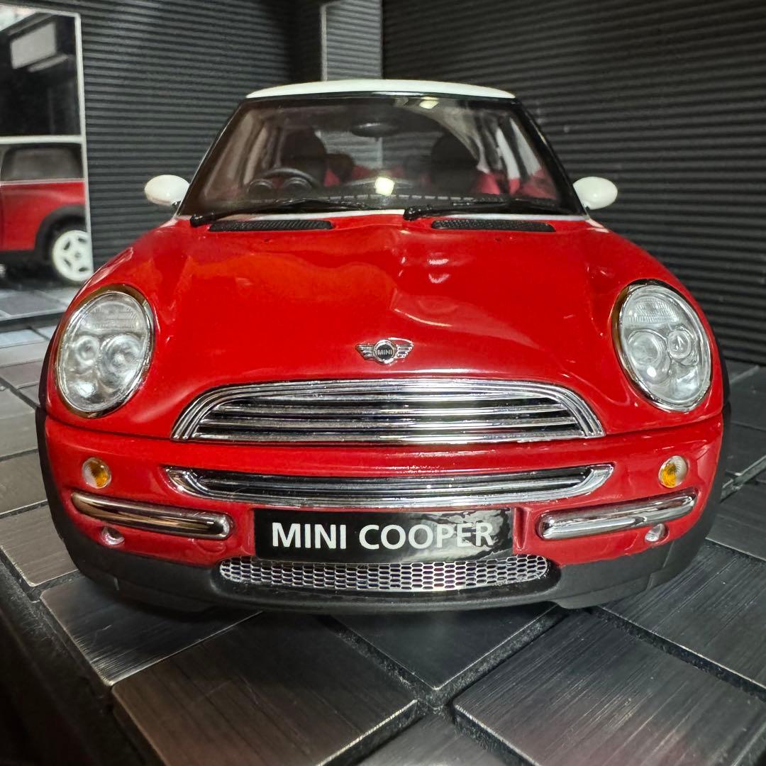 絶版未展示品 京商 1/18 MINI ミニ クーパー レッド