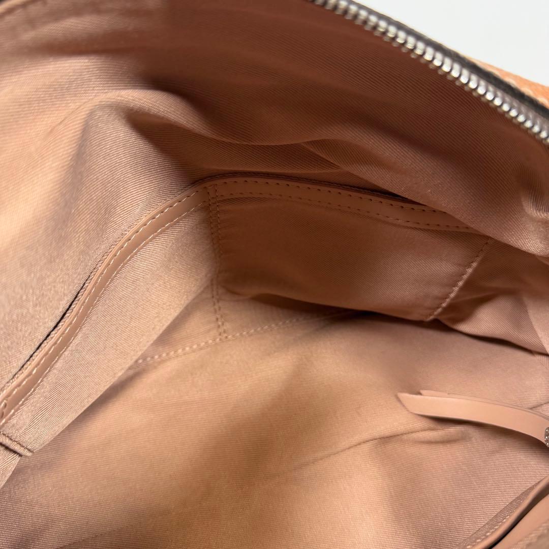 【極美品】ジャンニキアリーニ　ハンドバッグ 2way サファリ　ベージュ