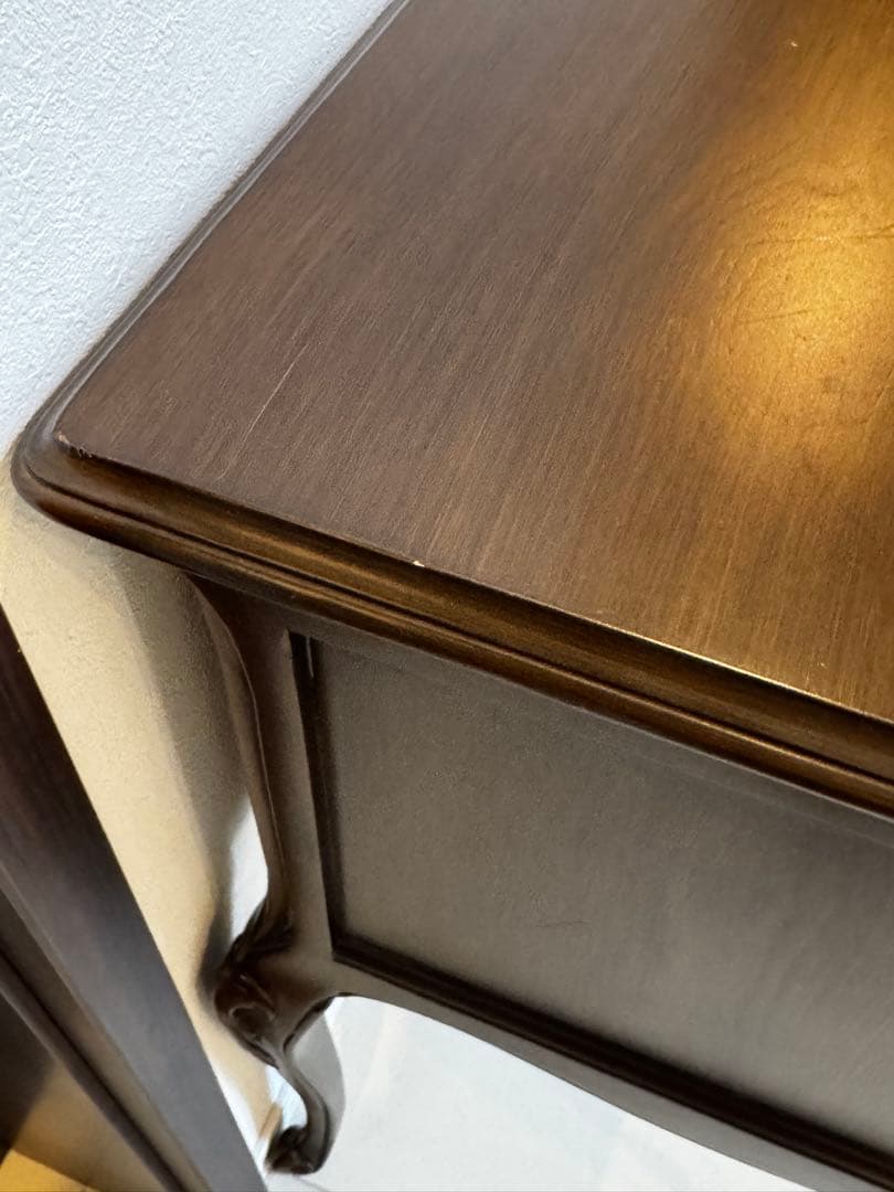 Vivishop様　英国調　アンティーク木製デスク ダークブラウン