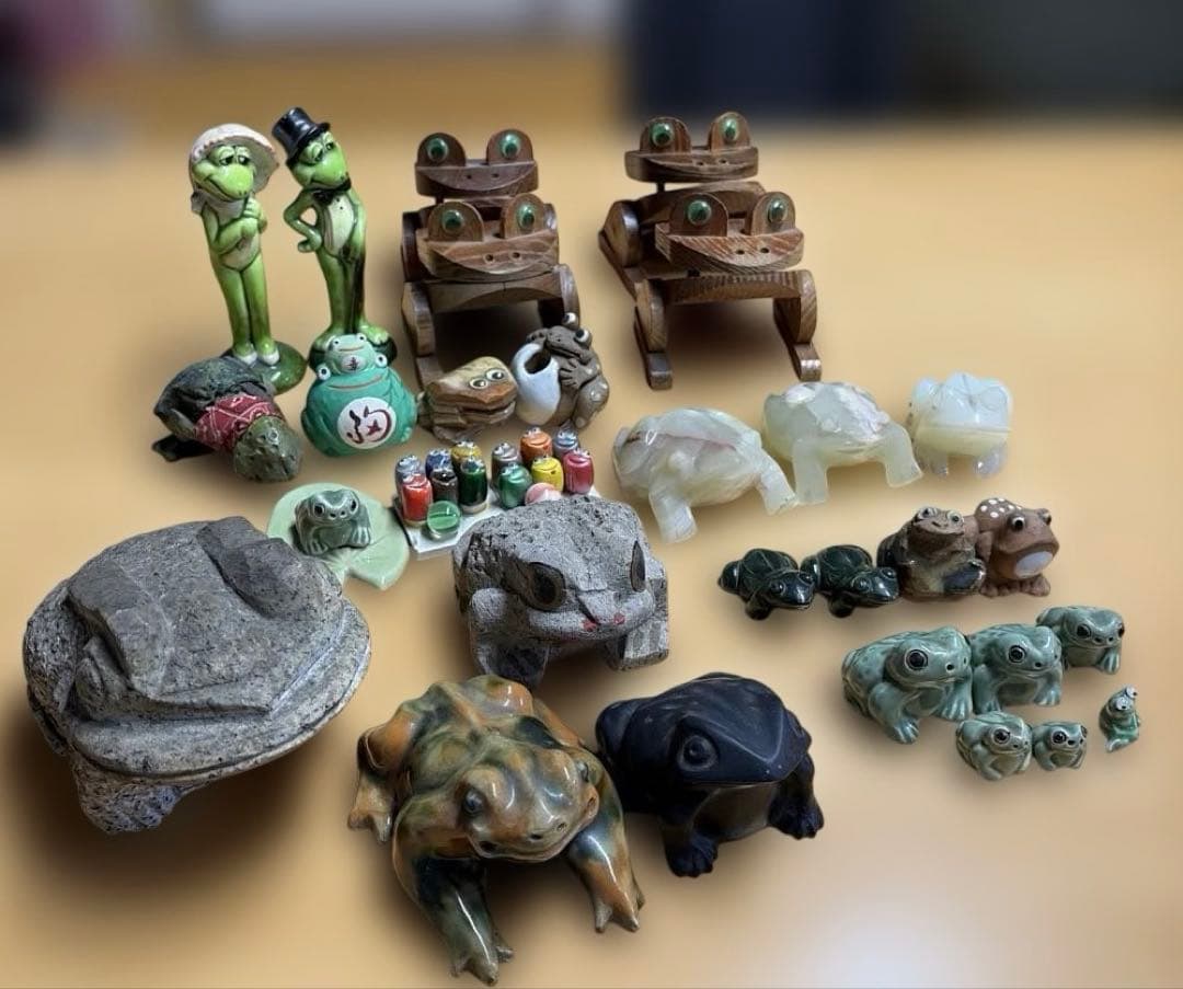 カエル 蛙 frog 置物 縁起物 インテリア 30点 レア 希少 まとめ売り