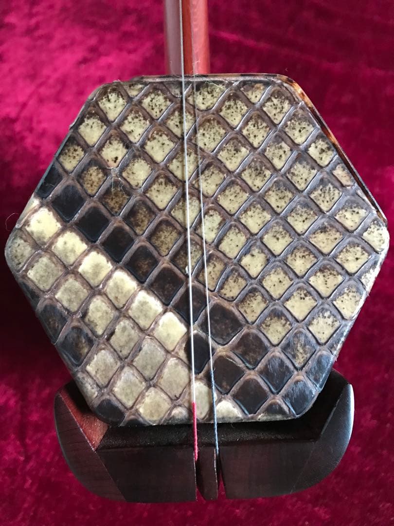 二胡★最上級紫檀★錦蛇皮★古月琴坊・万其興製作★十年保証★一生の宝物