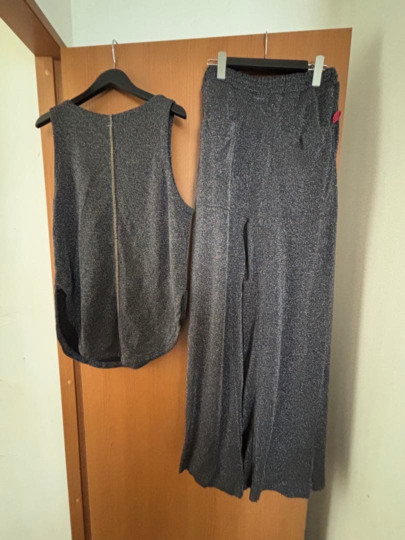 shinya kozuka ラメ　セットアップ　 pantalon