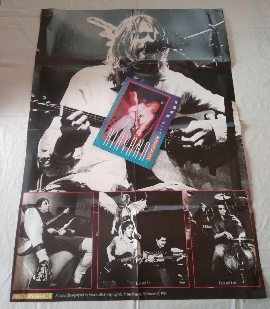 ①MELODY·MAKER　付録　NIRVANA　両面ポスター　小冊子
