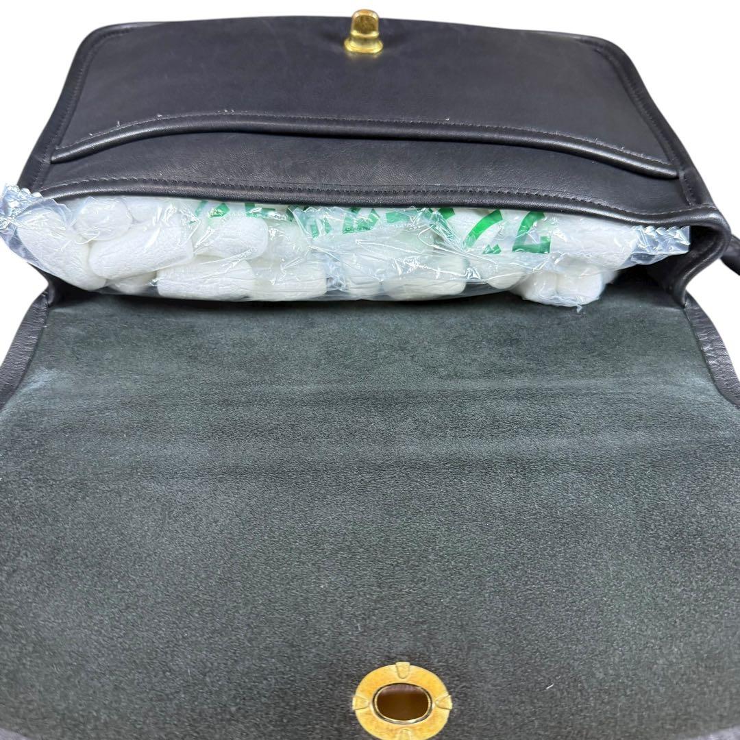 オールドコーチ COACH ターンロック レザー ショルダーバッグ　ビンテージ