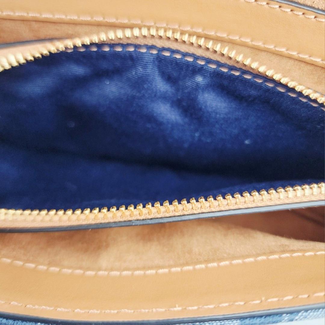 極美品 COACH コーチ クリオ トップ ハンドル シグネチャー C8513.