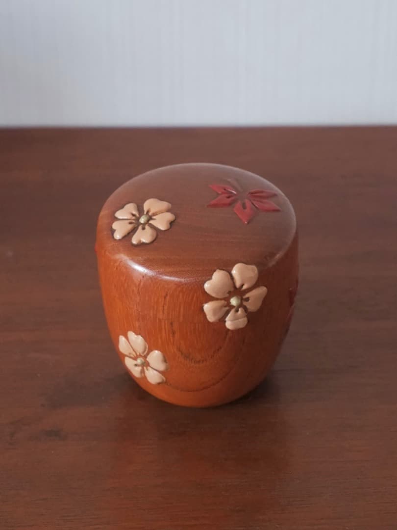 佐伯光宣　茂利漆　棗　漆工芸　茶入れ　茶道具　茶器　箱付　Q2224