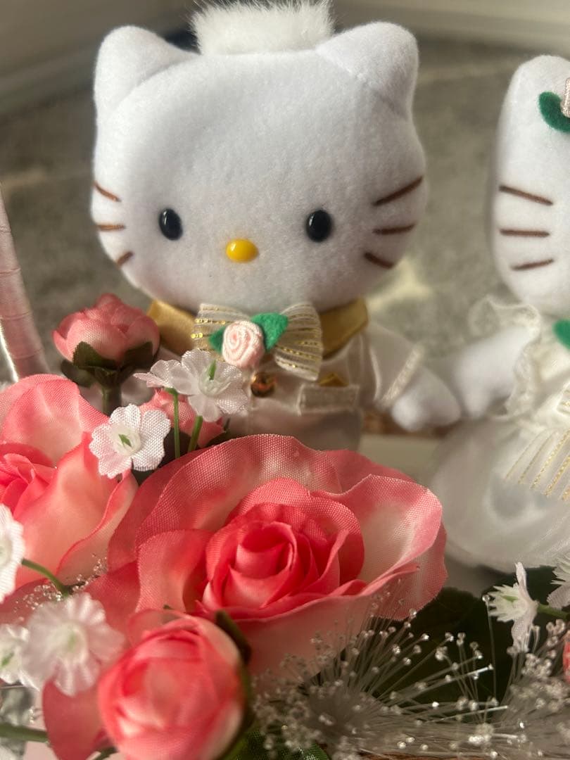 ハローキティ ぬいぐるみ バスケット 箱あり