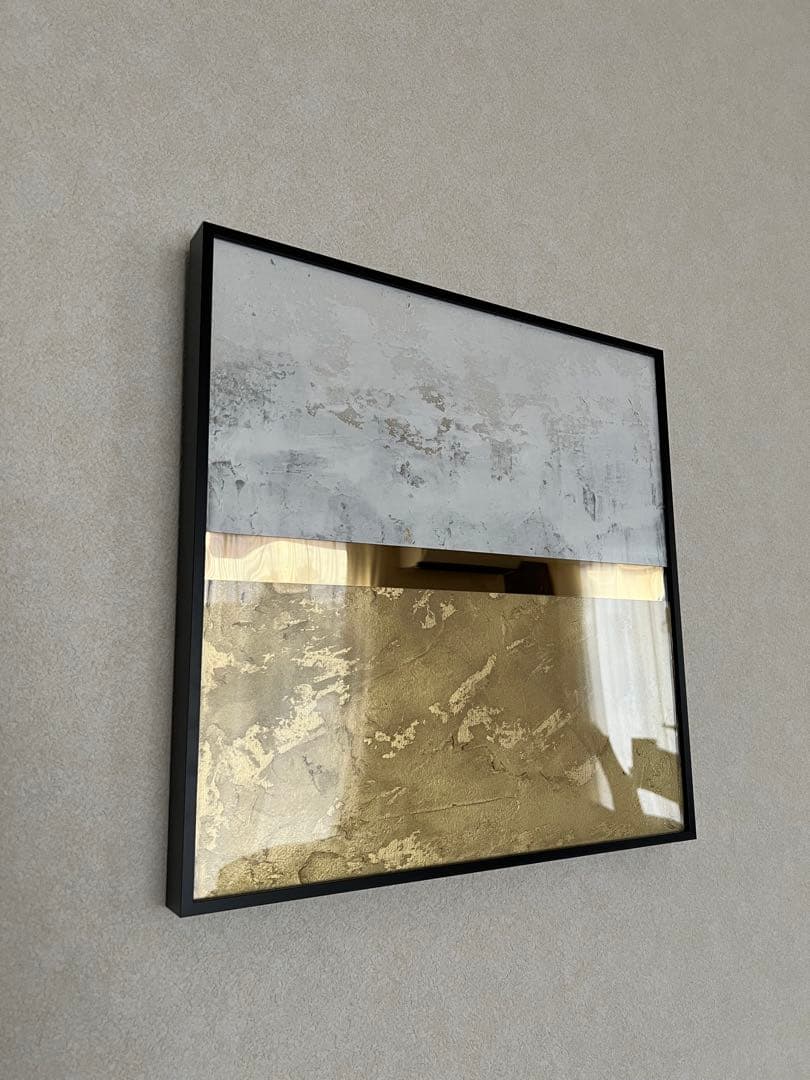 原画/額装済み/和風/禅/絵画/アート/抽象画/モダン/ゴールド/海外/金