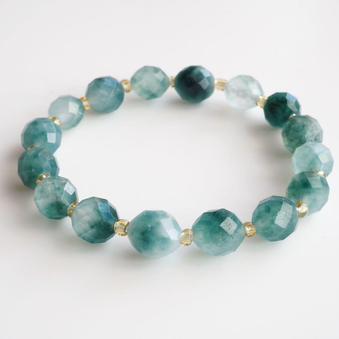 【blue.ks】No.3 アメジスト&クレイジーレースアゲート共生トップ