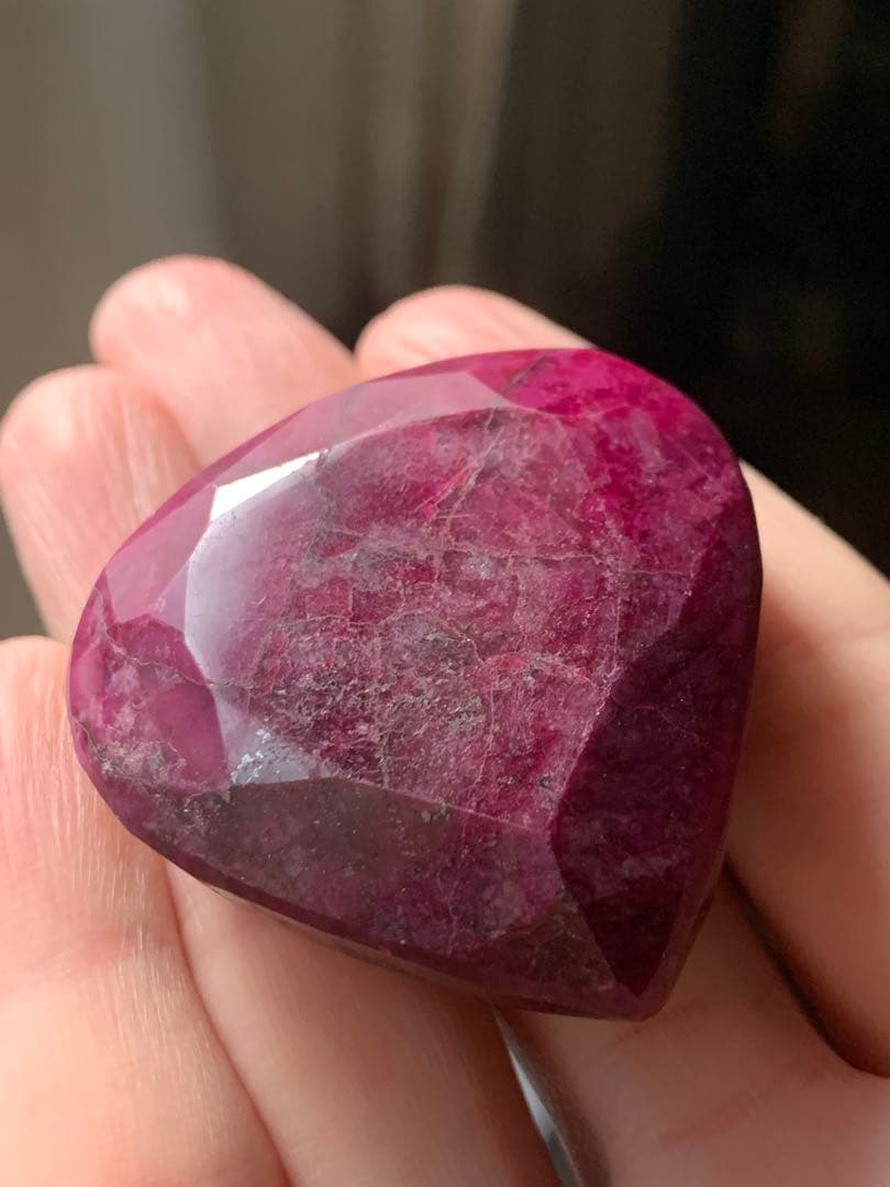 特大天然ルビー　コランダム　219ct 恋愛運　パワーストーン　ルース　根付