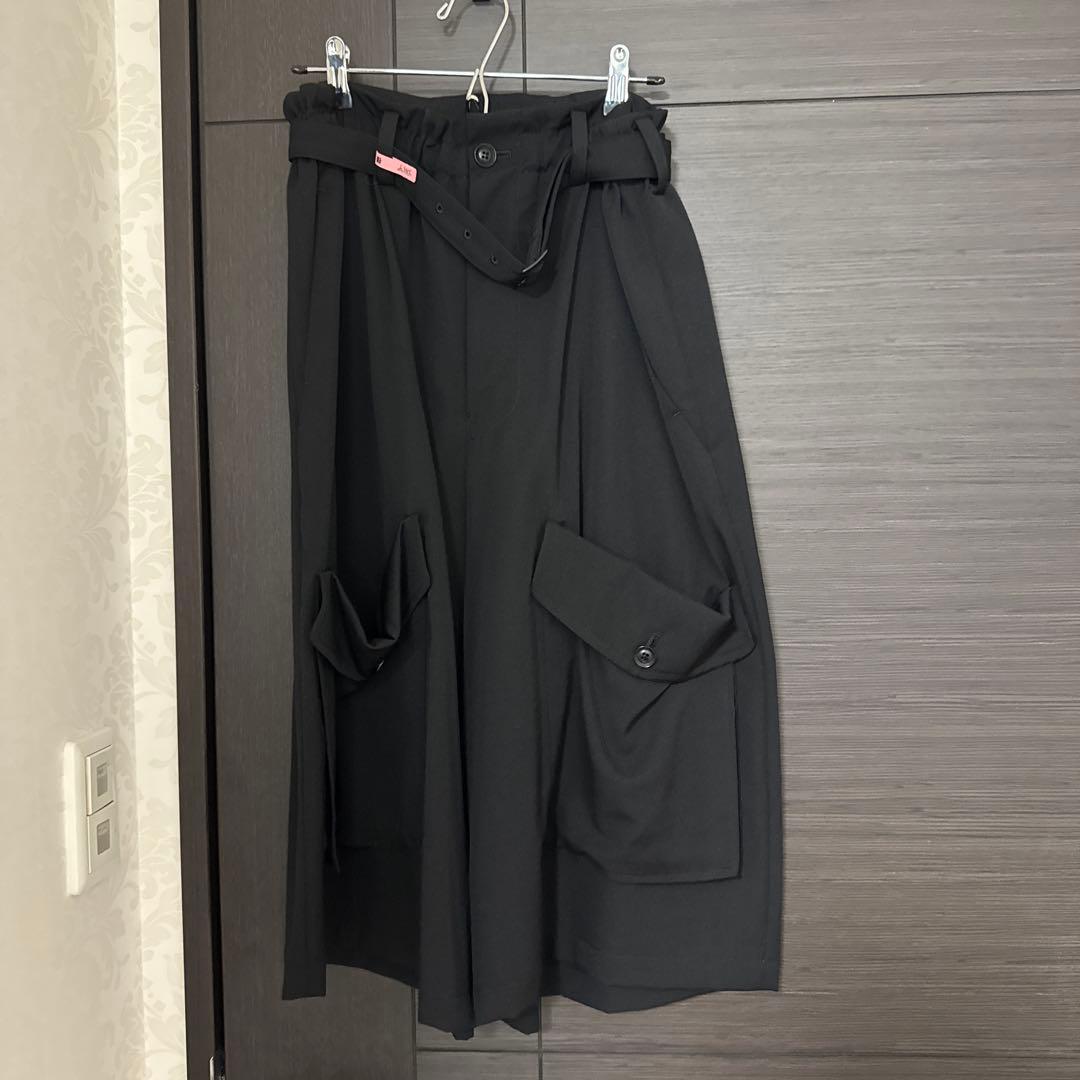 y's 黒のカーゴキュロット