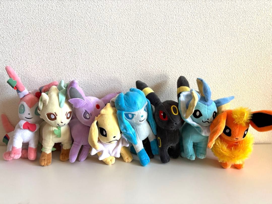 ポケモン ぬいぐるみ まとめ売り 引退セット ポケセン限定 ブイズ 一番くじ込