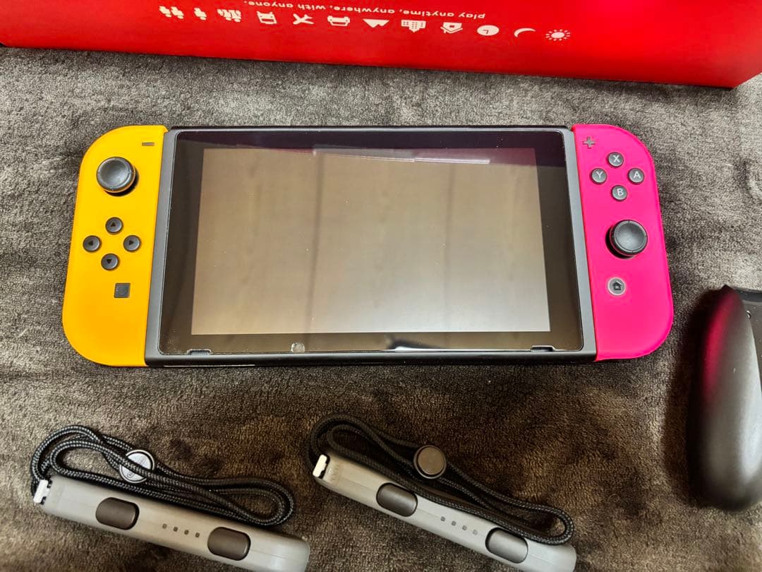 Nintendo Switch ネオンオレンジ/ネオンピンク　SDカード付き