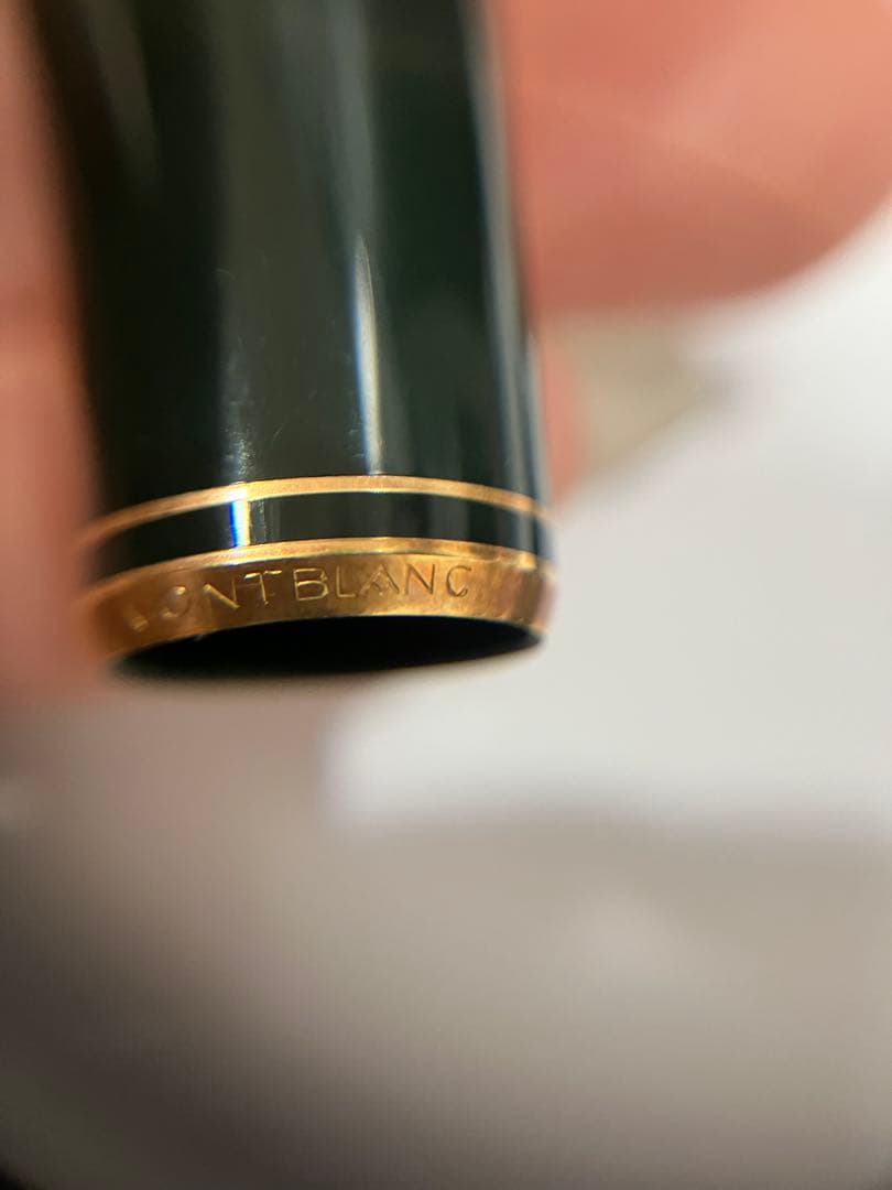 MONT BLANC 万年筆 ２点 おまとめ レトロ 青色 緑色 モンブラン