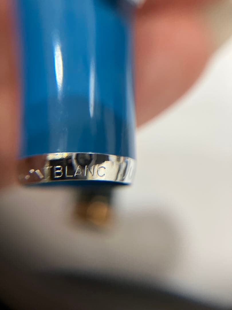 MONT BLANC 万年筆 ２点 おまとめ レトロ 青色 緑色 モンブラン