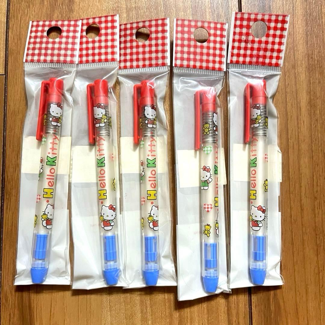 サンリオ　ハローキティ　ノック字消し　5本セット　激レア　1994年