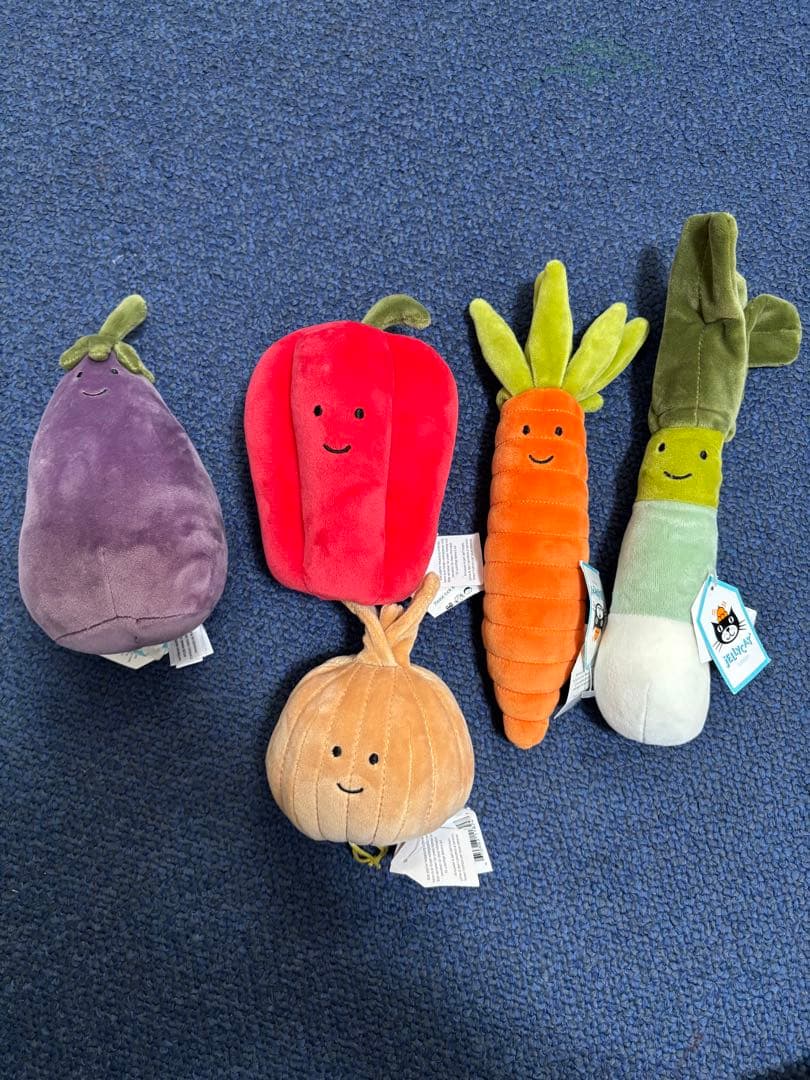 ジェリーキャット 野菜5点セット　ぬいぐるみ