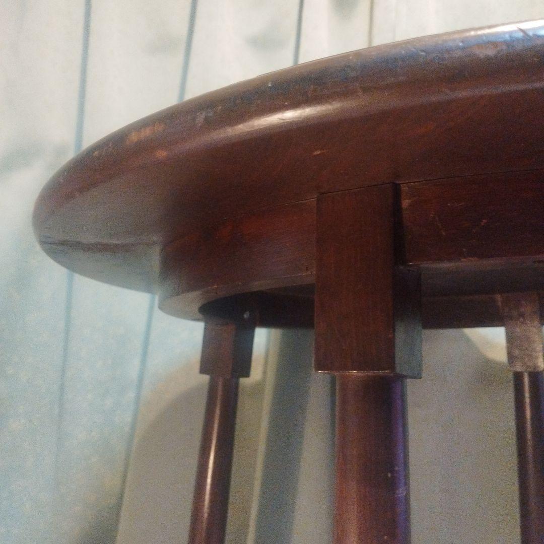 大正から昭和　とても古い　　丸テーブル　神戸港町　旧家出