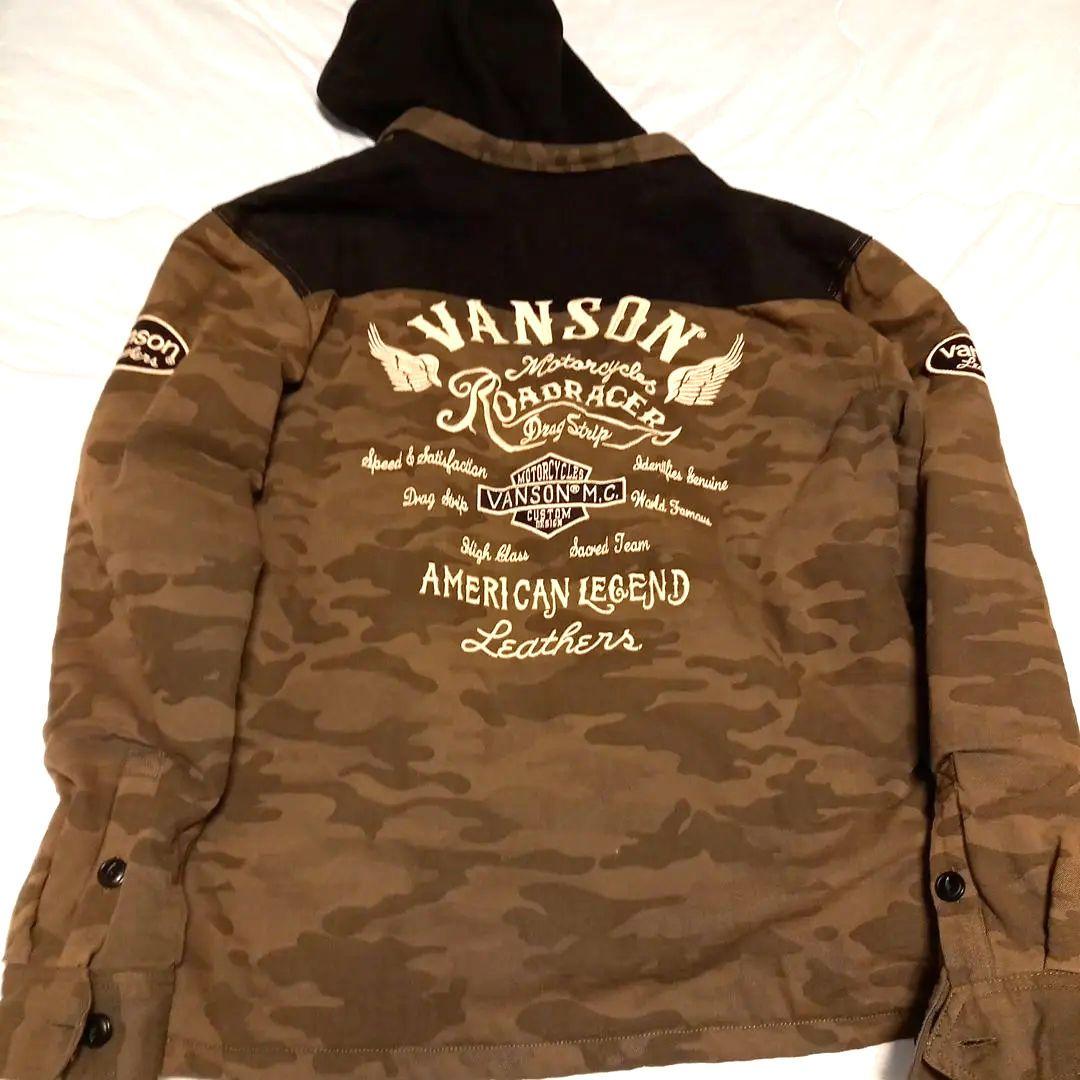 VANSON カモフラージュ フード付きジャケット