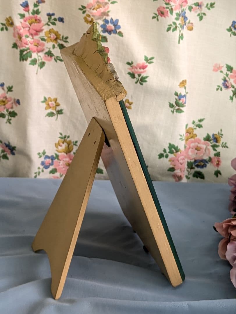 イギリス アンティーク バーボラミラー 卓上ミラー