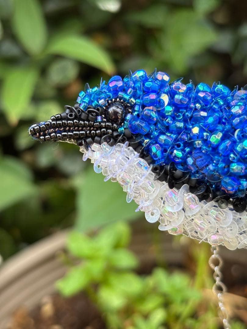 【コルリ】ビーズ刺繍ブローチバッグチャーム