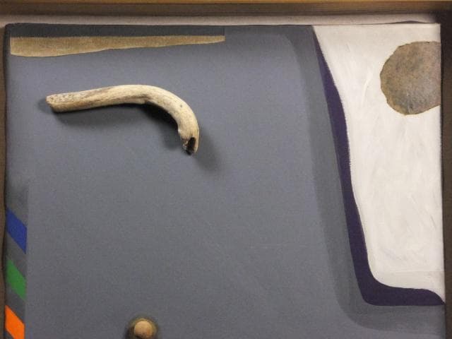 現代美術　馬場彬　直筆サイン『Composition』ミクストメディア0718H