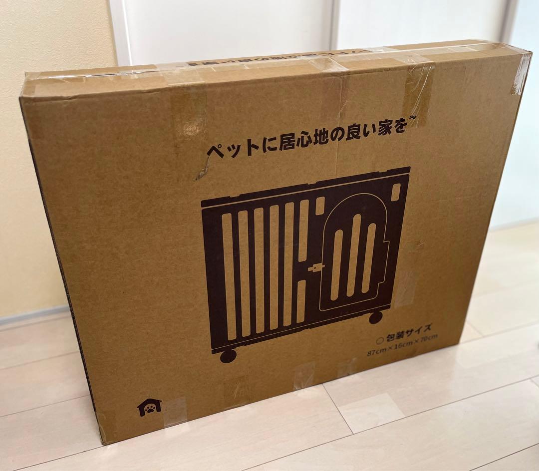 小中型犬用 ケージ ペットゲージ サークル 屋根付き キャスター付き