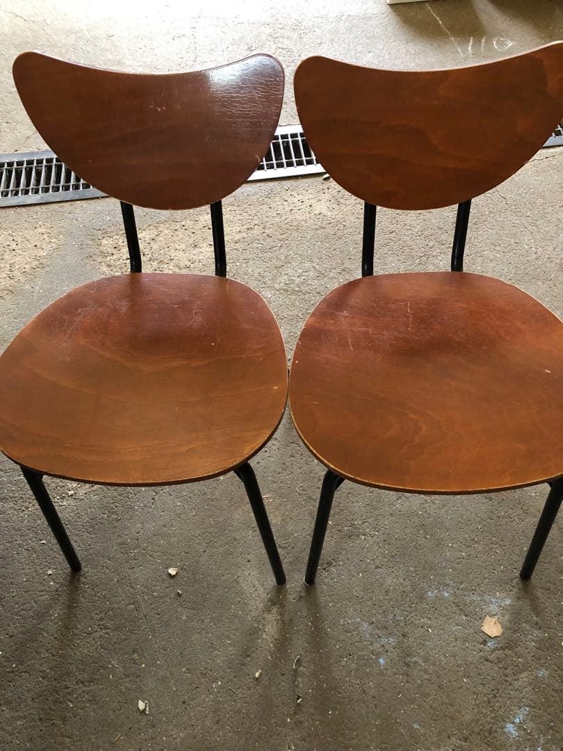 木製ダイニングチェア 2脚セット